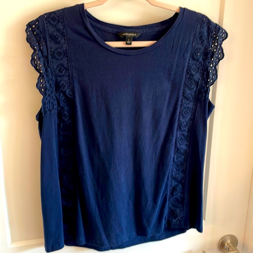 Banana Republic L Blue Cotton Shirt